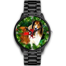 Load image into Gallery viewer, Amazing Rough Collie Dog Art New York Christmas Special Wrist Watch-Free Shipping