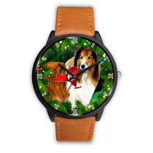 Load image into Gallery viewer, Amazing Rough Collie Dog Art New York Christmas Special Wrist Watch-Free Shipping