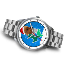 Load image into Gallery viewer, Australian Terrier Texas Christmas Special Wrist Watch-Free Shipping