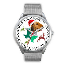 Load image into Gallery viewer, Airedale Terrier Texas Christmas Special Wrist Watch-Free Shipping
