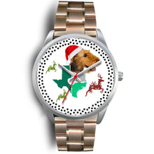 Load image into Gallery viewer, Airedale Terrier Texas Christmas Special Wrist Watch-Free Shipping