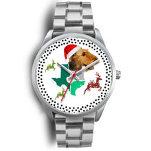Load image into Gallery viewer, Airedale Terrier Texas Christmas Special Wrist Watch-Free Shipping