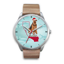 Load image into Gallery viewer, Airedale Terrier California Christmas Special Wrist Watch-Free Shipping
