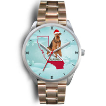 Load image into Gallery viewer, Airedale Terrier California Christmas Special Wrist Watch-Free Shipping