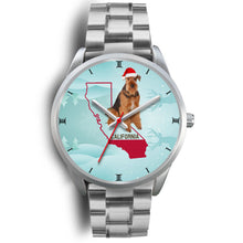 Load image into Gallery viewer, Airedale Terrier California Christmas Special Wrist Watch-Free Shipping
