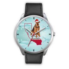 Load image into Gallery viewer, Airedale Terrier California Christmas Special Wrist Watch-Free Shipping