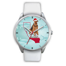 Load image into Gallery viewer, Airedale Terrier California Christmas Special Wrist Watch-Free Shipping