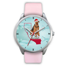 Load image into Gallery viewer, Airedale Terrier California Christmas Special Wrist Watch-Free Shipping