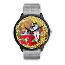 Load image into Gallery viewer, Alaskan Malamute Dog New York Christmas Special Wrist Watch-Free Shipping