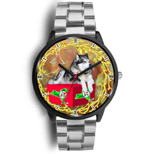 Load image into Gallery viewer, Alaskan Malamute Dog New York Christmas Special Wrist Watch-Free Shipping