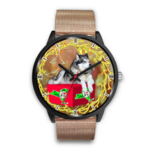 Load image into Gallery viewer, Alaskan Malamute Dog New York Christmas Special Wrist Watch-Free Shipping