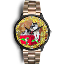 Load image into Gallery viewer, Alaskan Malamute Dog New York Christmas Special Wrist Watch-Free Shipping