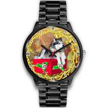 Load image into Gallery viewer, Alaskan Malamute Dog New York Christmas Special Wrist Watch-Free Shipping