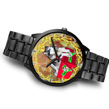 Load image into Gallery viewer, Alaskan Malamute Dog New York Christmas Special Wrist Watch-Free Shipping