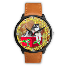 Load image into Gallery viewer, Alaskan Malamute Dog New York Christmas Special Wrist Watch-Free Shipping
