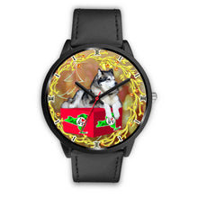 Load image into Gallery viewer, Alaskan Malamute Dog New York Christmas Special Wrist Watch-Free Shipping
