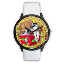 Load image into Gallery viewer, Alaskan Malamute Dog New York Christmas Special Wrist Watch-Free Shipping