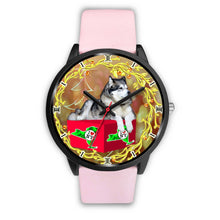 Load image into Gallery viewer, Alaskan Malamute Dog New York Christmas Special Wrist Watch-Free Shipping