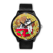 Load image into Gallery viewer, Alaskan Malamute Dog New York Christmas Special Wrist Watch-Free Shipping