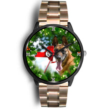 Load image into Gallery viewer, Belgian Malinois Dog New York Christmas Special Wrist Watch-Free Shipping
