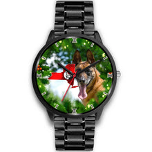 Load image into Gallery viewer, Belgian Malinois Dog New York Christmas Special Wrist Watch-Free Shipping