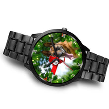 Load image into Gallery viewer, Belgian Malinois Dog New York Christmas Special Wrist Watch-Free Shipping
