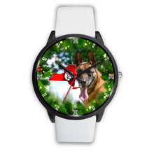 Load image into Gallery viewer, Belgian Malinois Dog New York Christmas Special Wrist Watch-Free Shipping