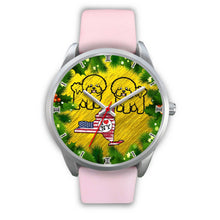 Load image into Gallery viewer, Bichon Fries Dog Art New York Christmas Special Wrist Watch-Free Shipping