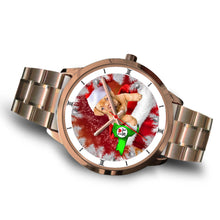 Load image into Gallery viewer, Bordeaux Mastiff Dog New York Christmas Special Wrist Watch-Free Shipping