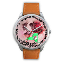 Load image into Gallery viewer, Amazing St. Bernard Dog Art New York Christmas Special Wrist Watch-Free Shipping