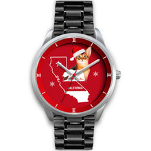 Load image into Gallery viewer, Abyssinian Cat California Christmas Special Wrist Watch-Free Shipping