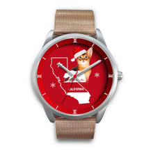Load image into Gallery viewer, Abyssinian Cat California Christmas Special Wrist Watch-Free Shipping
