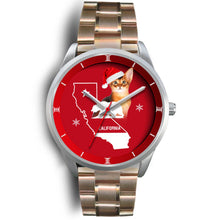 Load image into Gallery viewer, Abyssinian Cat California Christmas Special Wrist Watch-Free Shipping