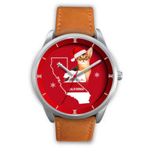Load image into Gallery viewer, Abyssinian Cat California Christmas Special Wrist Watch-Free Shipping