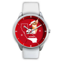 Load image into Gallery viewer, Abyssinian Cat California Christmas Special Wrist Watch-Free Shipping