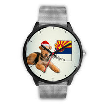 Load image into Gallery viewer, Airedale Terrier On Christmas Arizona Wrist Watch-Free Shipping