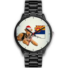Load image into Gallery viewer, Airedale Terrier On Christmas Arizona Wrist Watch-Free Shipping