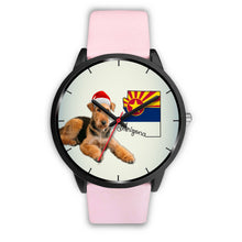 Load image into Gallery viewer, Airedale Terrier On Christmas Arizona Wrist Watch-Free Shipping