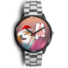 Load image into Gallery viewer, Akita Dog On Christmas Alabama Wrist Watch-Free Shipping