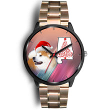 Load image into Gallery viewer, Akita Dog On Christmas Alabama Wrist Watch-Free Shipping
