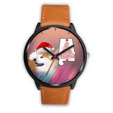 Load image into Gallery viewer, Akita Dog On Christmas Alabama Wrist Watch-Free Shipping
