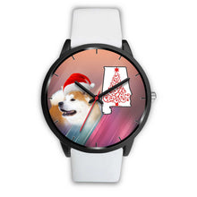 Load image into Gallery viewer, Akita Dog On Christmas Alabama Wrist Watch-Free Shipping