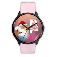 Load image into Gallery viewer, Akita Dog On Christmas Alabama Wrist Watch-Free Shipping