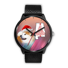 Load image into Gallery viewer, Akita Dog On Christmas Alabama Wrist Watch-Free Shipping