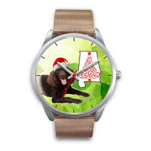 Load image into Gallery viewer, American Water Spaniel On Christmas Alabama Wrist Watch-Free Shipping