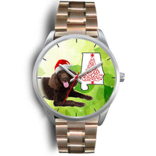 Load image into Gallery viewer, American Water Spaniel On Christmas Alabama Wrist Watch-Free Shipping
