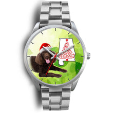 Load image into Gallery viewer, American Water Spaniel On Christmas Alabama Wrist Watch-Free Shipping