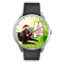 Load image into Gallery viewer, American Water Spaniel On Christmas Alabama Wrist Watch-Free Shipping