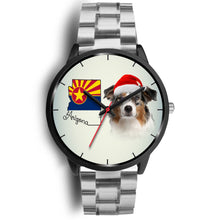 Load image into Gallery viewer, Australian Shepherd On Christmas Arizona Wrist Watch-Free Shipping