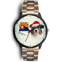 Load image into Gallery viewer, Australian Shepherd On Christmas Arizona Wrist Watch-Free Shipping